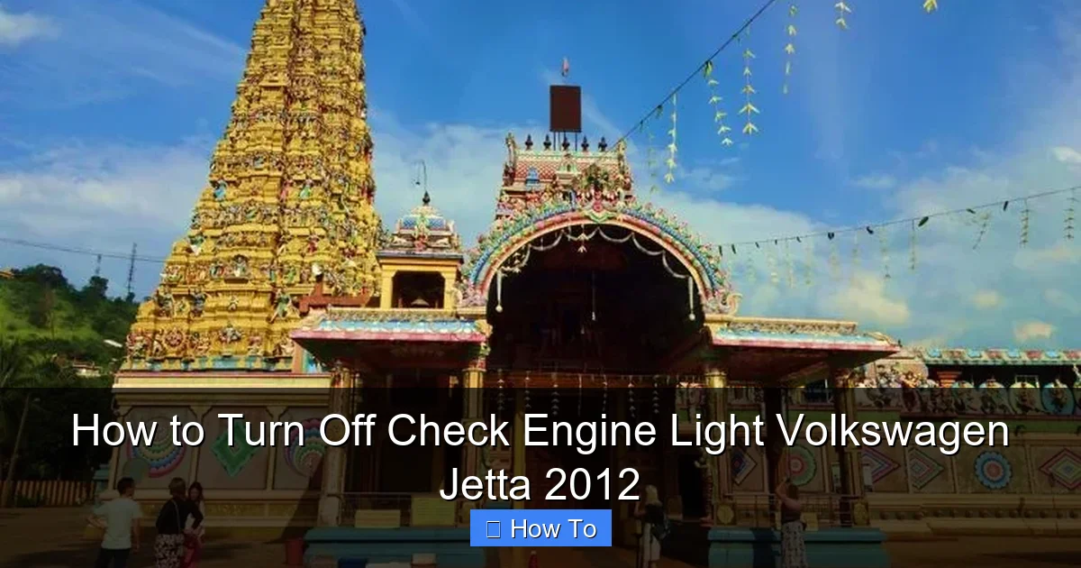 How to Turn Off Check Engine Light Volkswagen Jetta 2012