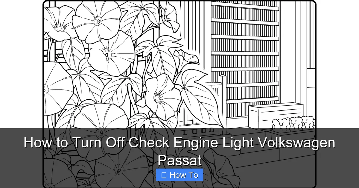 How to Turn Off Check Engine Light Volkswagen Passat