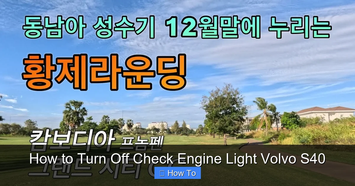 How to Turn Off Check Engine Light Volvo S40
