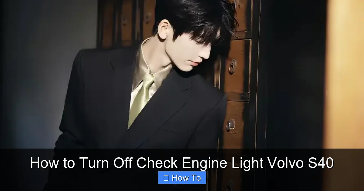 How to Turn Off Check Engine Light Volvo S40