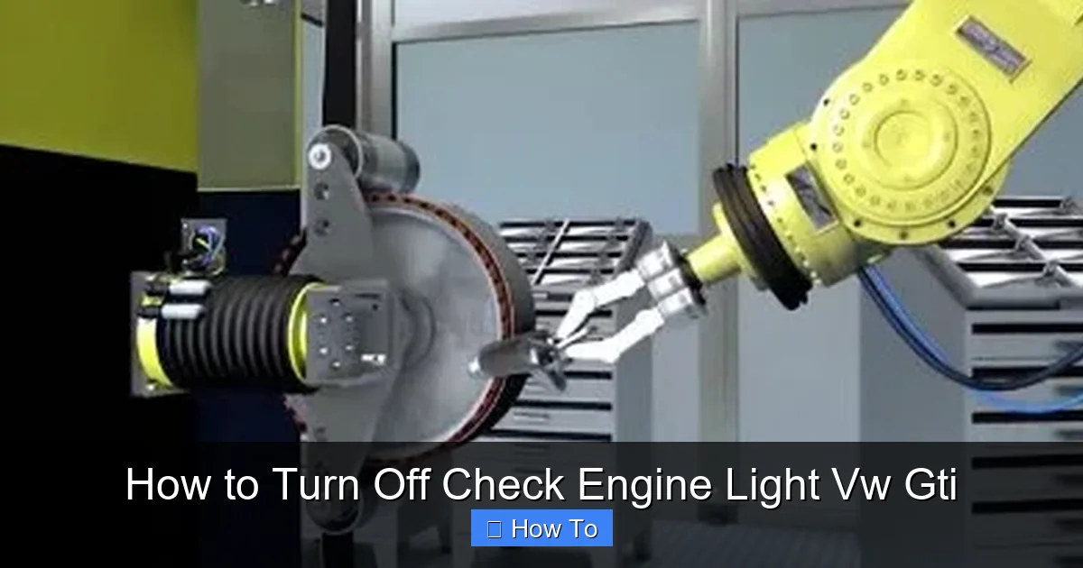 How to Turn Off Check Engine Light Vw Gti