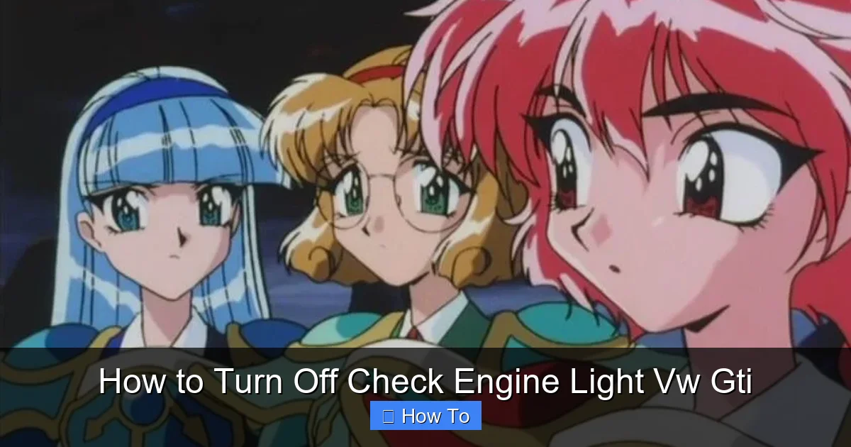 How to Turn Off Check Engine Light Vw Gti