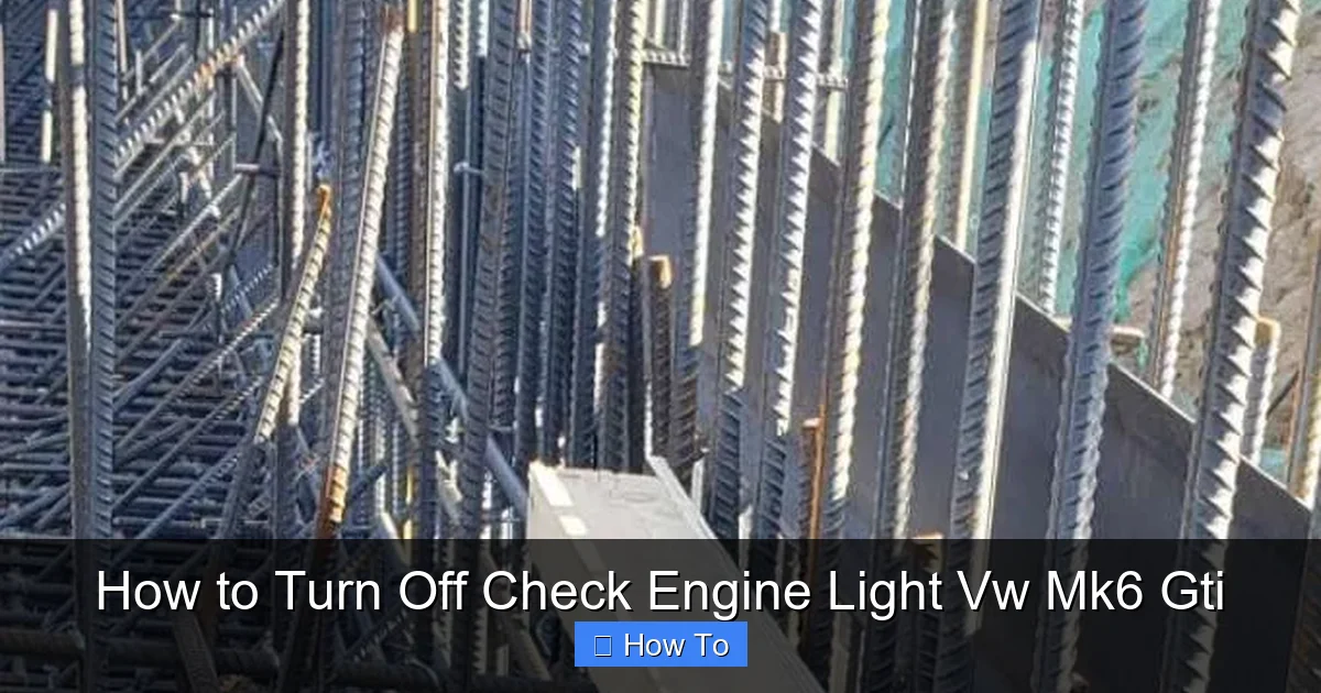 How to Turn Off Check Engine Light Vw Mk6 Gti