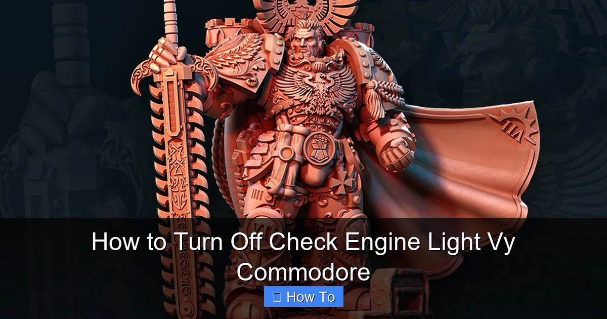 How to Turn Off Check Engine Light Vy Commodore