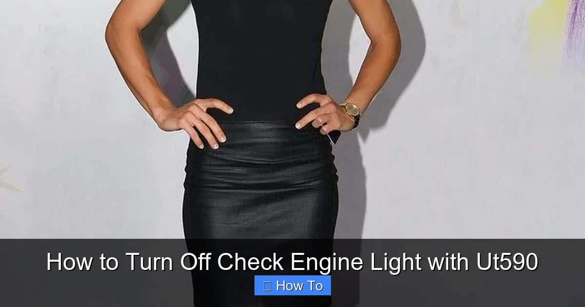 How to Turn Off Check Engine Light with Ut590