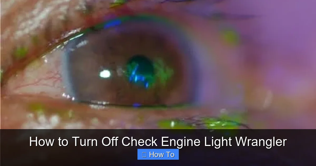 How to Turn Off Check Engine Light Wrangler