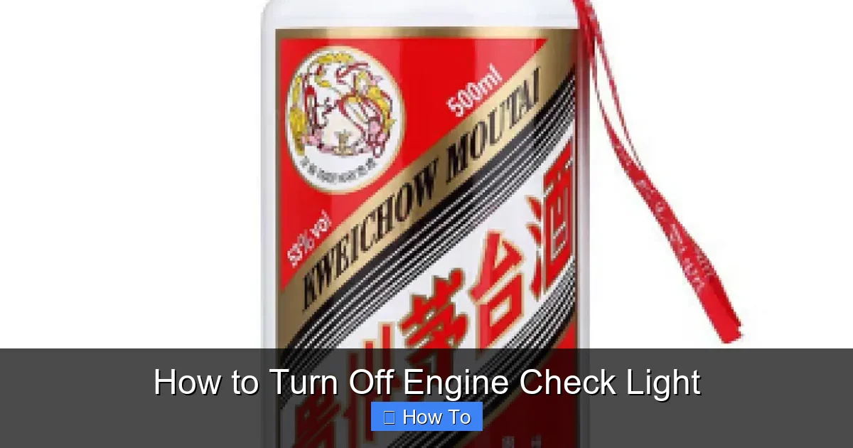 How to Turn Off Engine Check Light