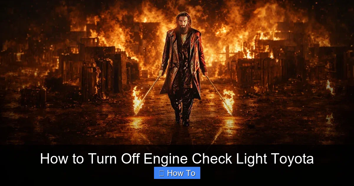 How to Turn Off Engine Check Light Toyota