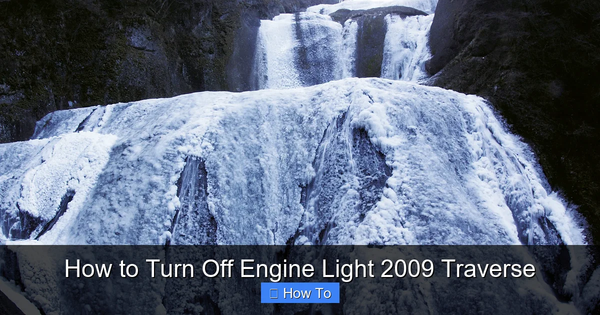 How to Turn Off Engine Light 2009 Traverse