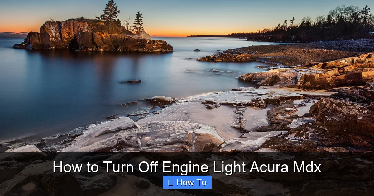 How to Turn Off Engine Light Acura Mdx