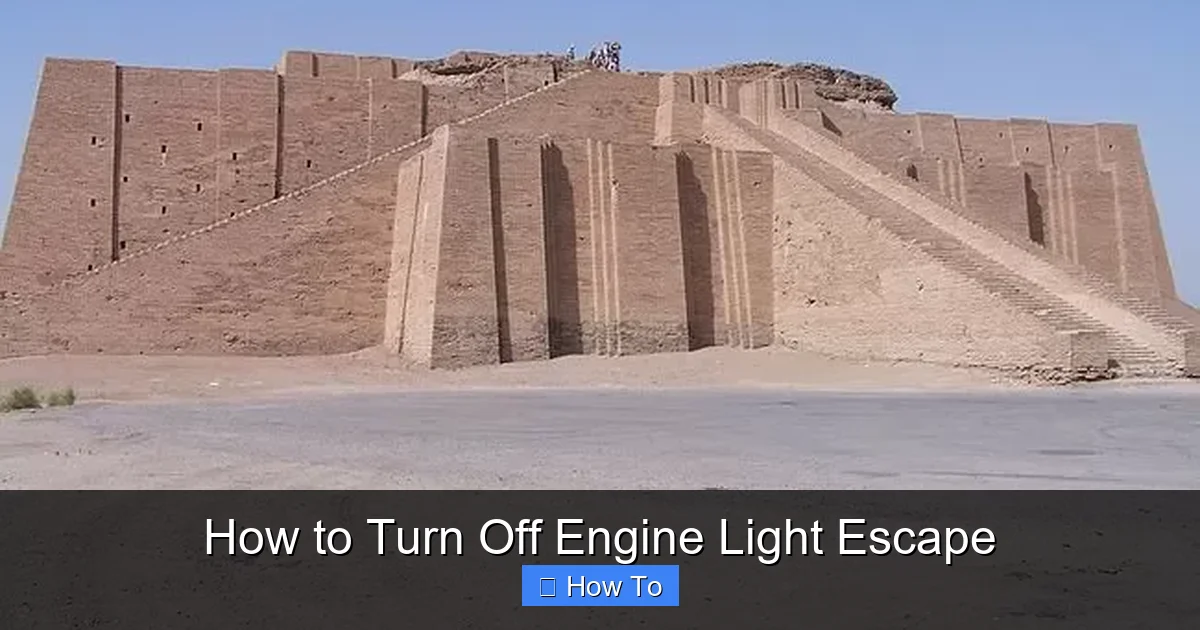 How to Turn Off Engine Light Escape