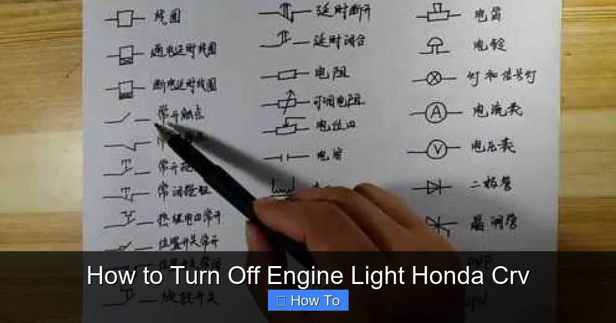 How to Turn Off Engine Light Honda Crv