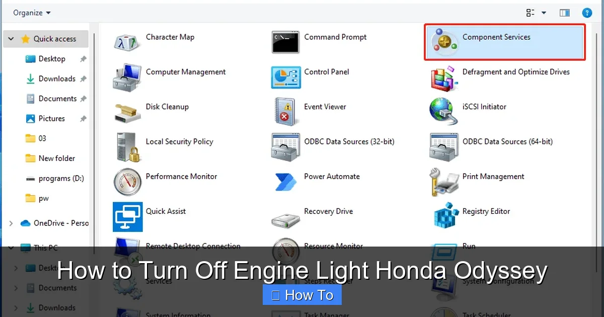 How to Turn Off Engine Light Honda Odyssey