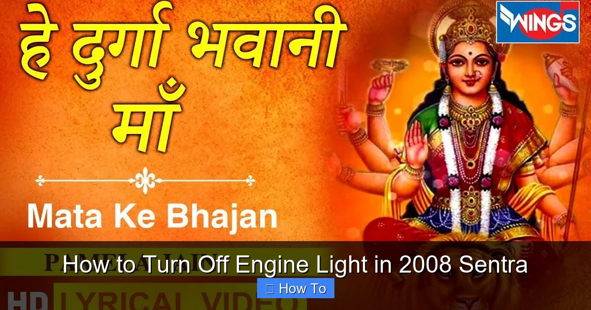 How to Turn Off Engine Light in 2008 Sentra
