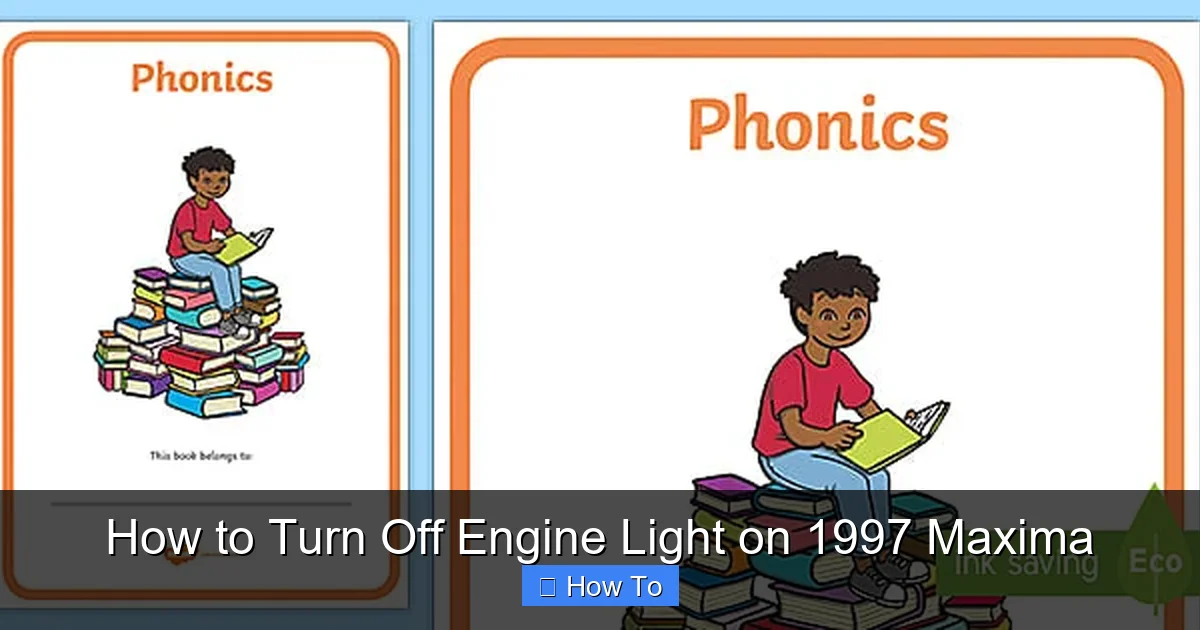 How to Turn Off Engine Light on 1997 Maxima
