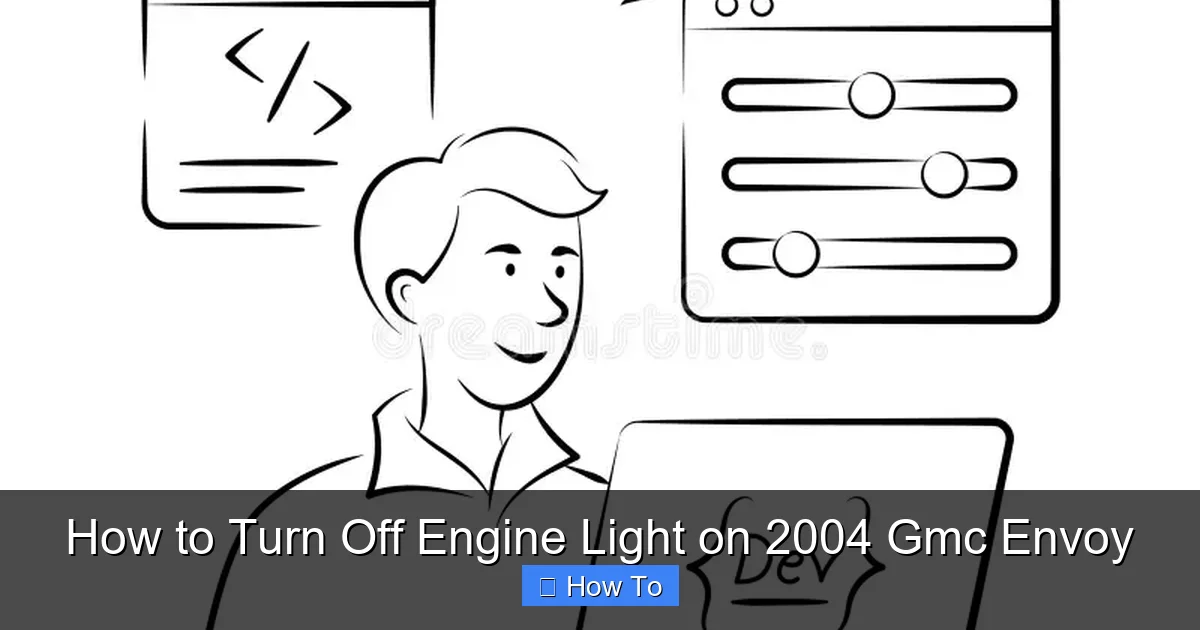 How to Turn Off Engine Light on 2004 Gmc Envoy
