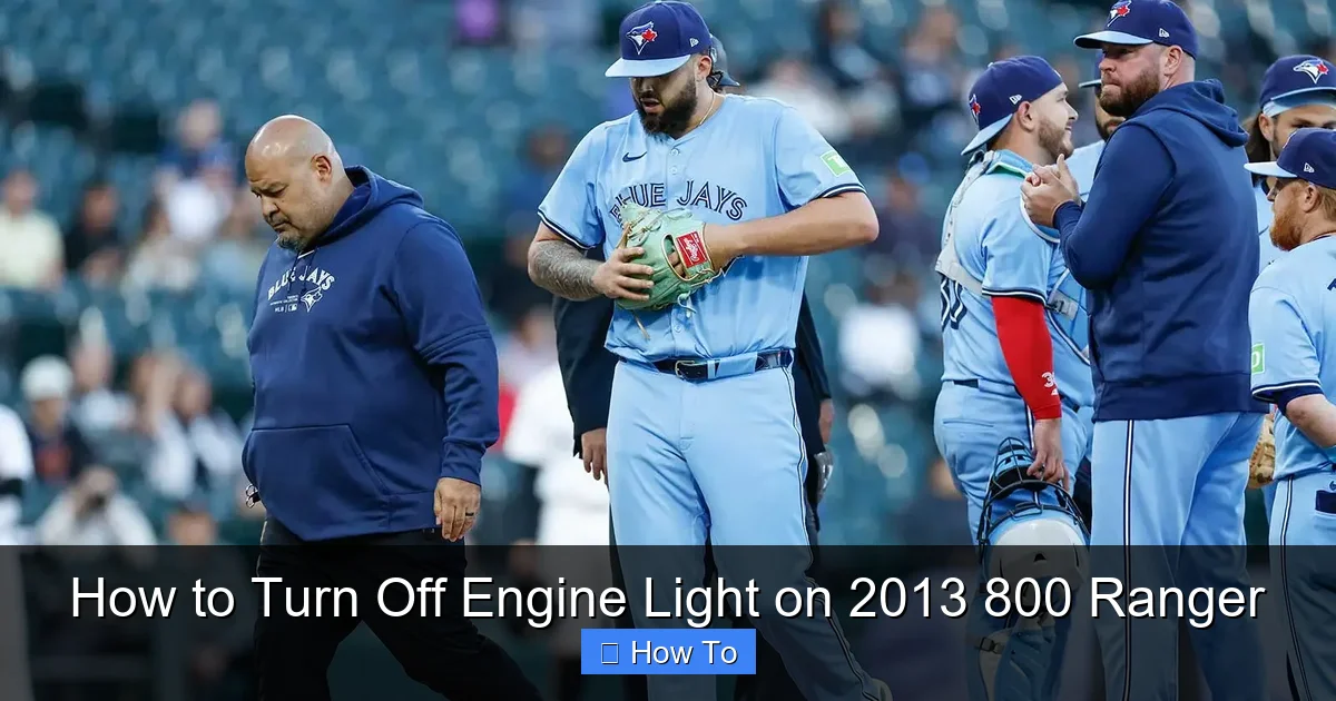 How to Turn Off Engine Light on 2013 800 Ranger