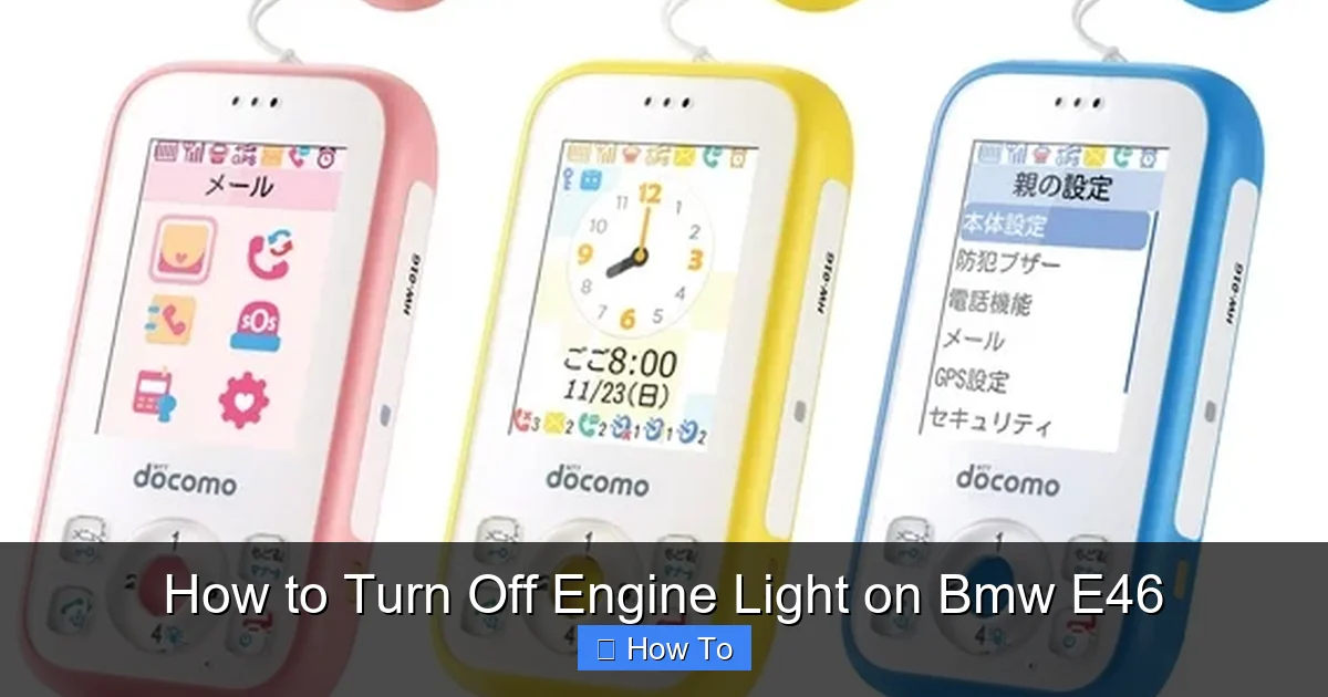 How to Turn Off Engine Light on Bmw E46