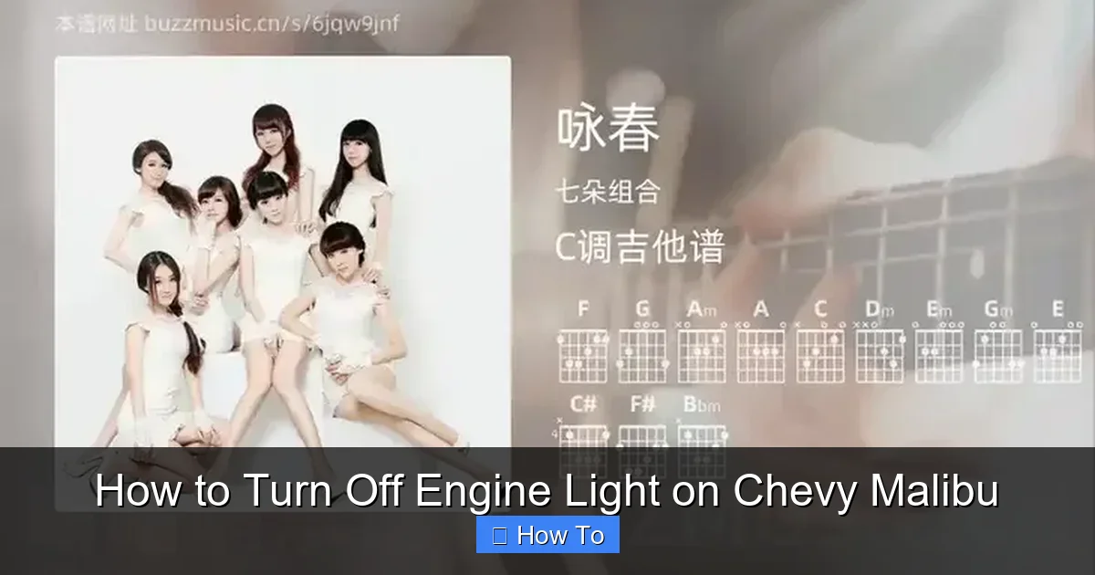 How to Turn Off Engine Light on Chevy Malibu
