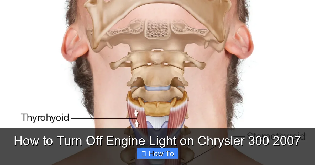 How to Turn Off Engine Light on Chrysler 300 2007