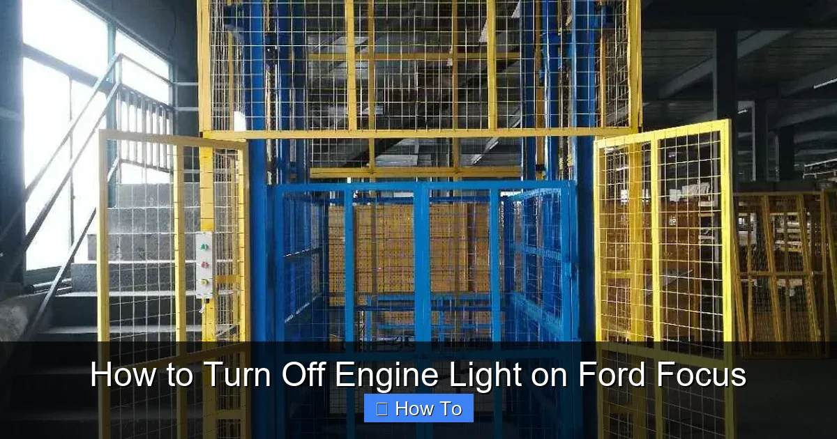 How to Turn Off Engine Light on Ford Focus