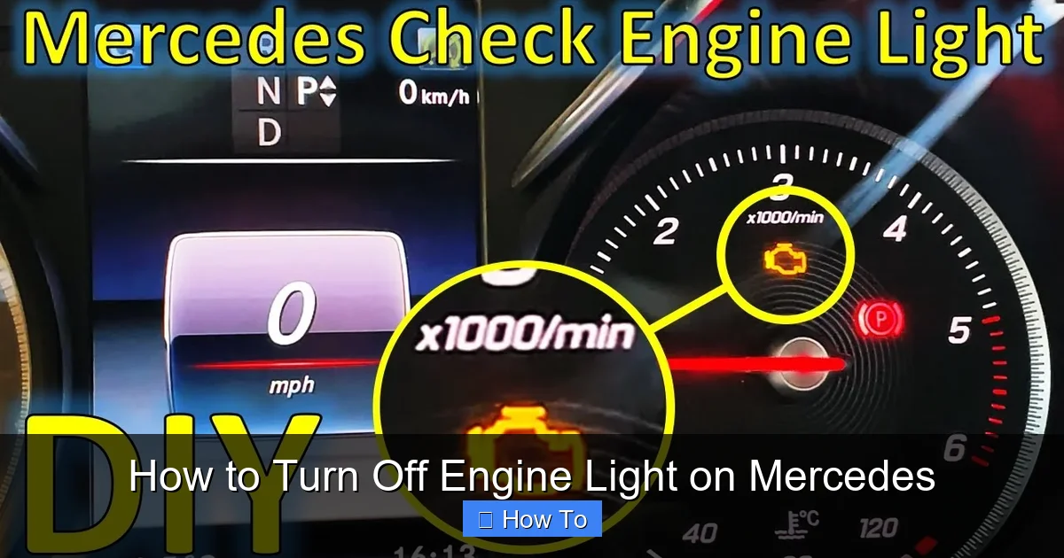 How to Turn Off Engine Light on Mercedes