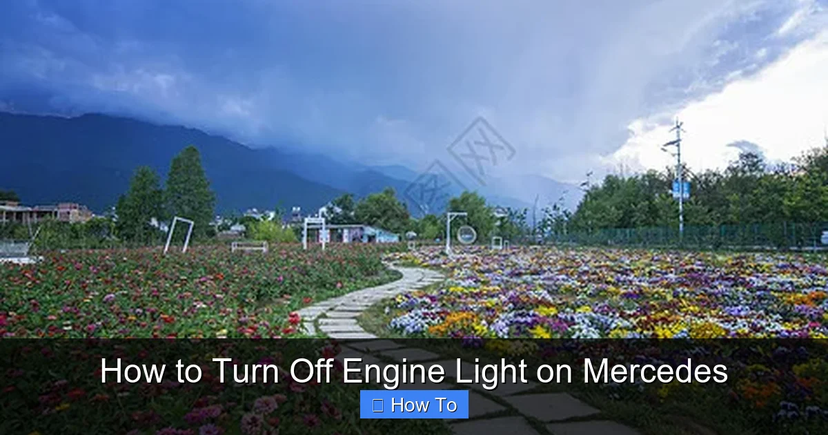 How to Turn Off Engine Light on Mercedes