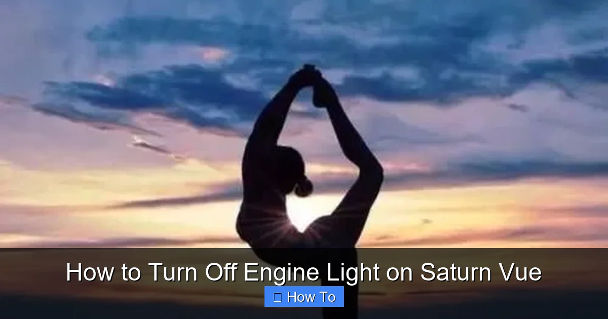 How to Turn Off Engine Light on Saturn Vue