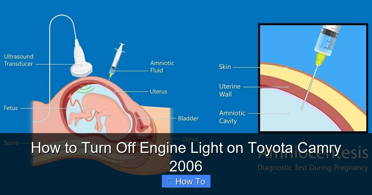 How to Turn Off Engine Light on Toyota Camry 2006