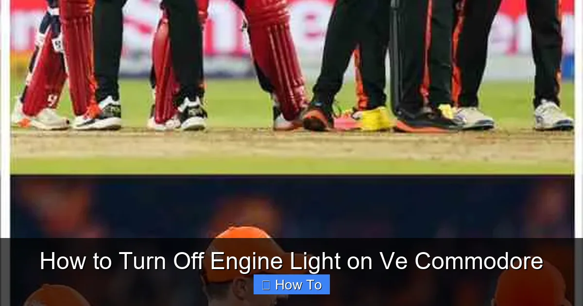 How to Turn Off Engine Light on Ve Commodore