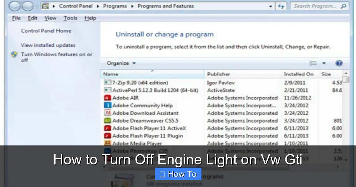 How to Turn Off Engine Light on Vw Gti