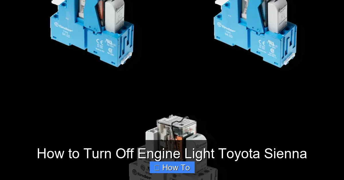 How to Turn Off Engine Light Toyota Sienna