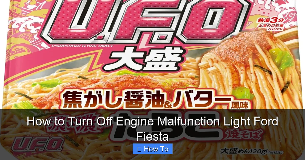 How to Turn Off Engine Malfunction Light Ford Fiesta
