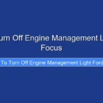 How to Turn Off Engine Management Light Ford Focus