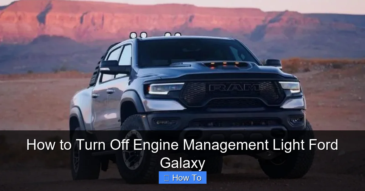How to Turn Off Engine Management Light Ford Galaxy