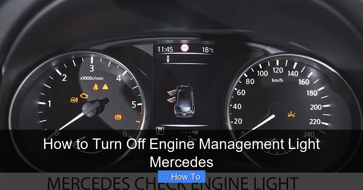 How to Turn Off Engine Management Light Mercedes