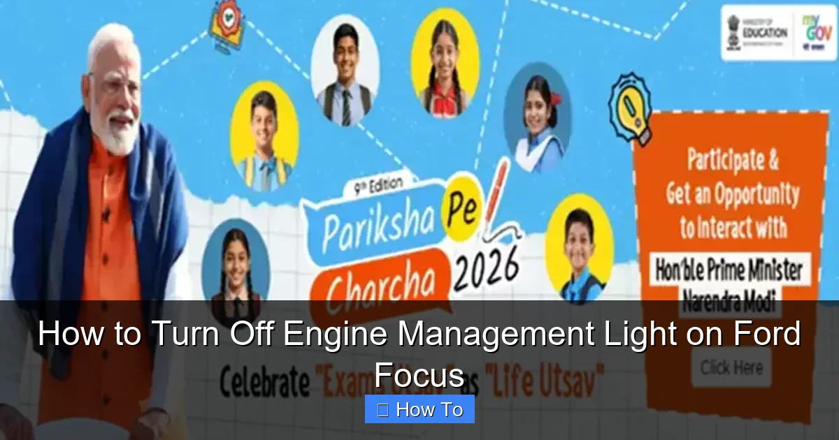 How to Turn Off Engine Management Light on Ford Focus