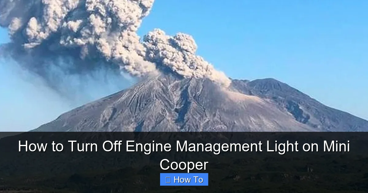 How to Turn Off Engine Management Light on Mini Cooper