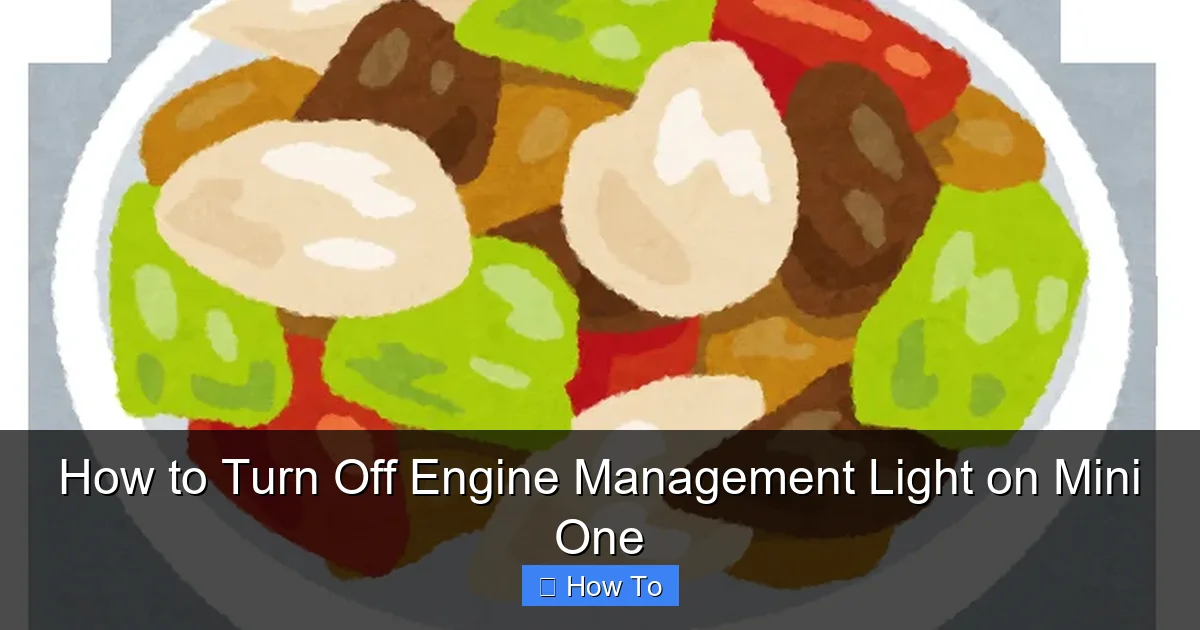How to Turn Off Engine Management Light on Mini One