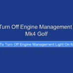 How to Turn Off Engine Management Light on Mk4 Golf