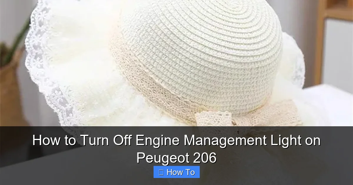 How to Turn Off Engine Management Light on Peugeot 206