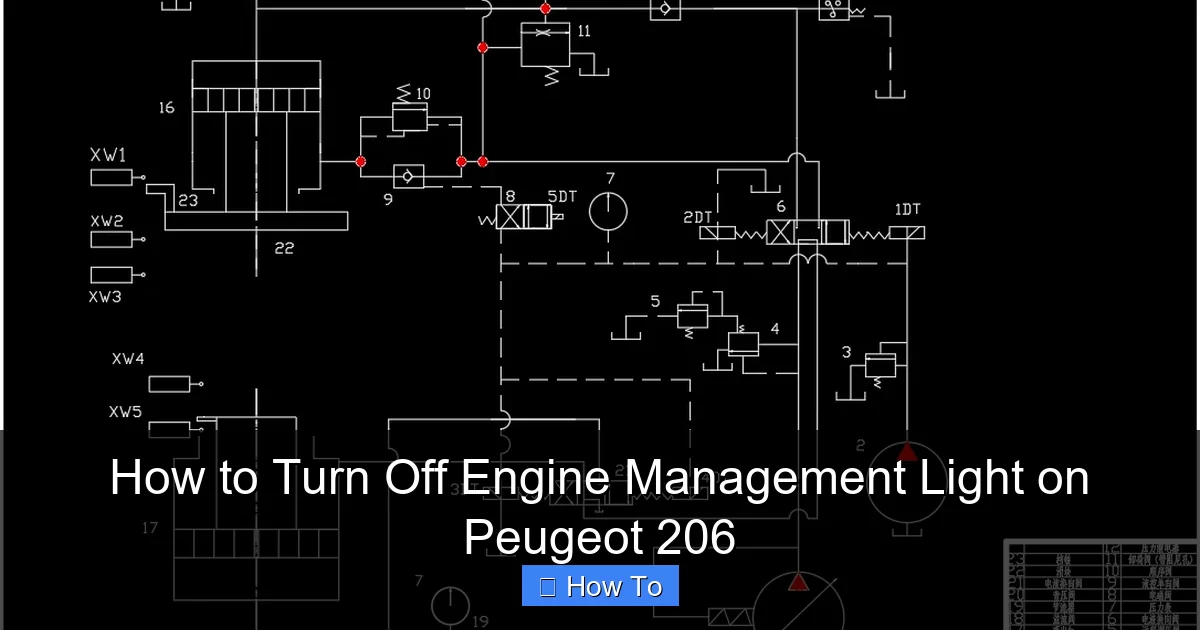How to Turn Off Engine Management Light on Peugeot 206