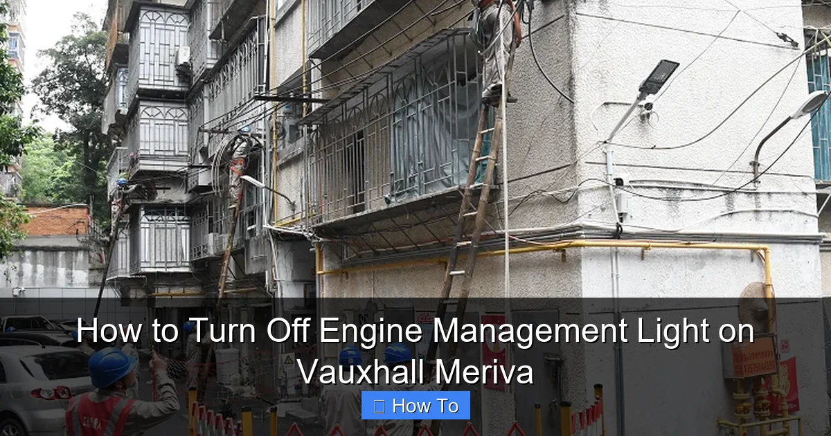 How to Turn Off Engine Management Light on Vauxhall Meriva