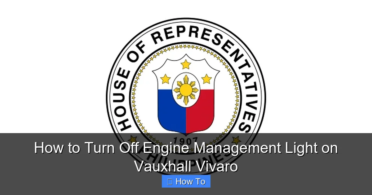 How to Turn Off Engine Management Light on Vauxhall Vivaro
