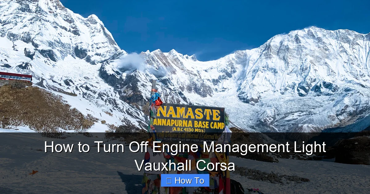 How to Turn Off Engine Management Light Vauxhall Corsa