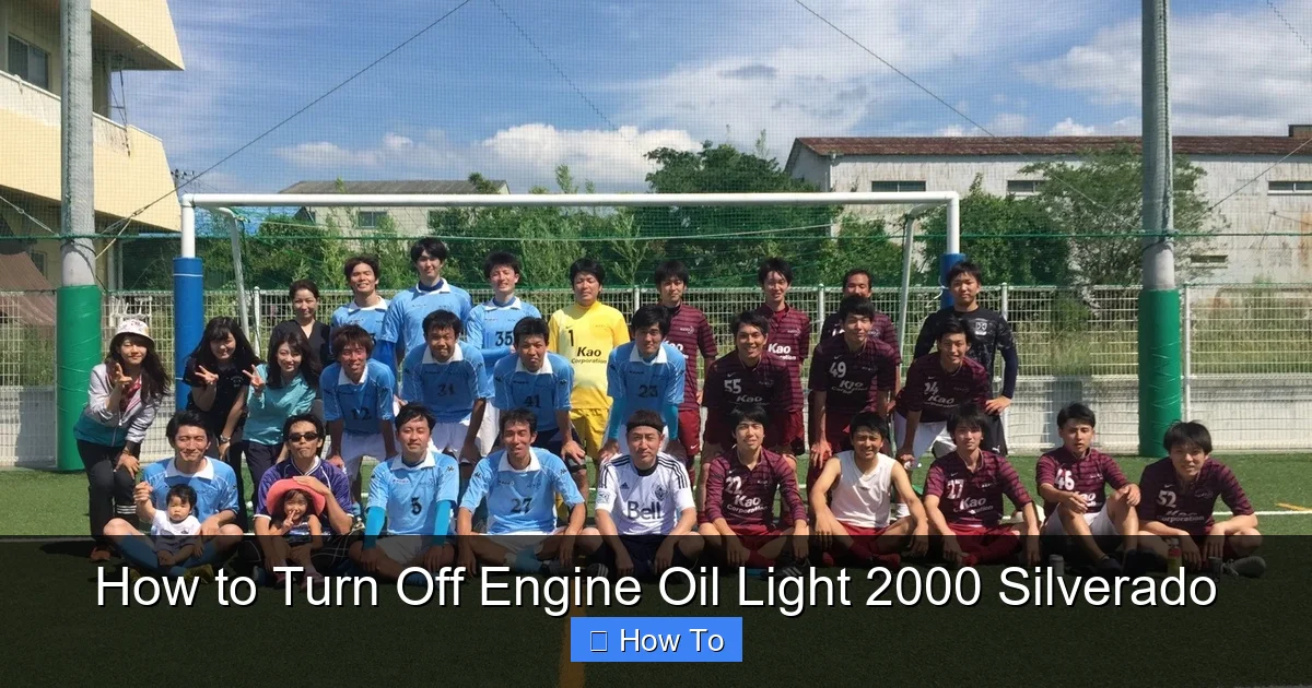 How to Turn Off Engine Oil Light 2000 Silverado