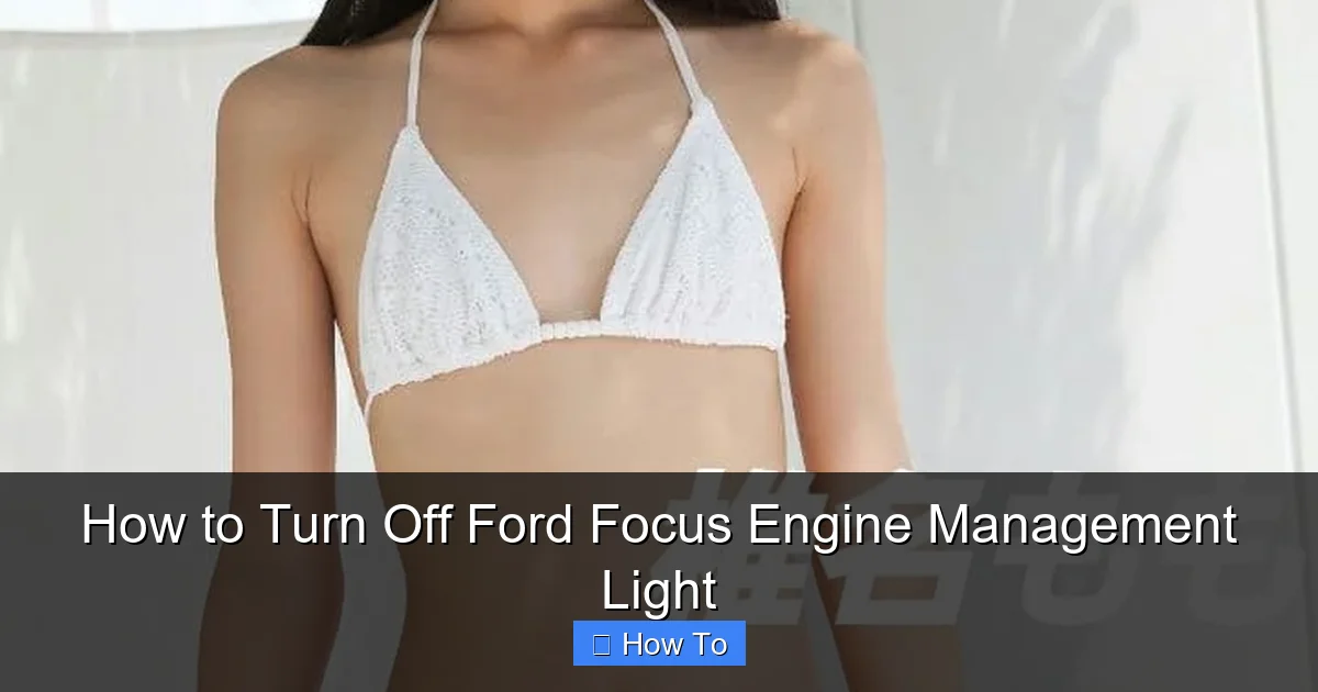 How to Turn Off Ford Focus Engine Management Light