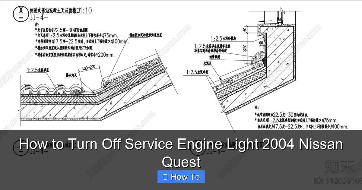 How to Turn Off Service Engine Light 2004 Nissan Quest