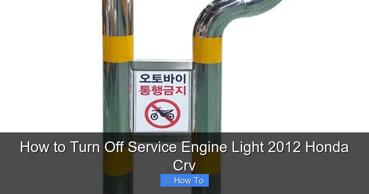 How to Turn Off Service Engine Light 2012 Honda Crv