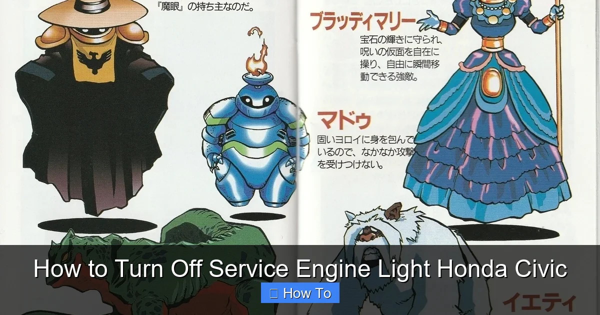 How to Turn Off Service Engine Light Honda Civic